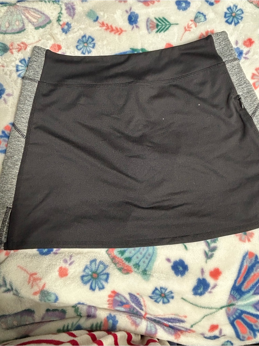 Soybu Black Skort with Gray Side Panels